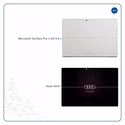 برچسب پوششی ماهوت مدل Audi AG مناسب برای تبلت مایکروسافت Surface Pro 3 2014