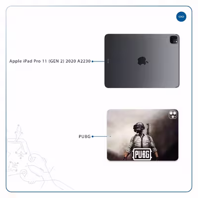 برچسب پوششی ماهوت مدل Pubg-Game مناسب برای تبلت اپل iPad Pro 11 (GEN 2) 2020 A2230
