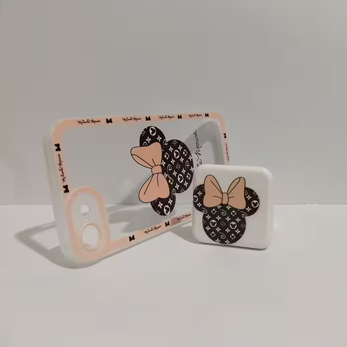کاور کد 7405 مناسب برای گوشی موبایل اپل iphone 8 به همراه پایه نگهدارنده