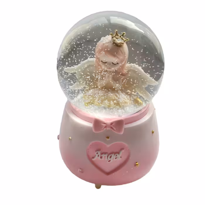 گوی موزیکال مدل پمپی دخترک فرشته در حال نیایش