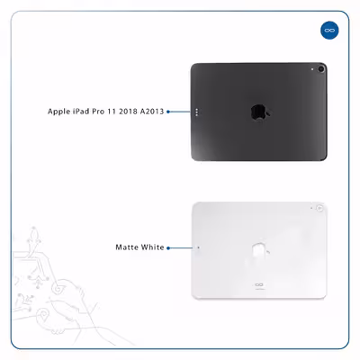 برچسب پوششی ماهوت مدل Matte-White مناسب برای تبلت اپل iPad Pro 11 2018 A2013