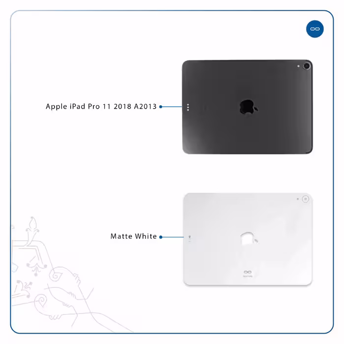 برچسب پوششی ماهوت مدل Matte-White مناسب برای تبلت اپل iPad Pro 11 2018 A2013