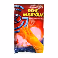 دستکش خانگی رز مریم ساق بلند سایز متوسط بسته 12 عددی