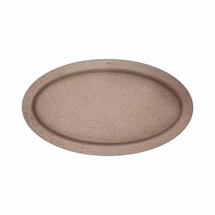 بیس MDF سینی بیضی لبه دار کف 3میل 30*45 سانت