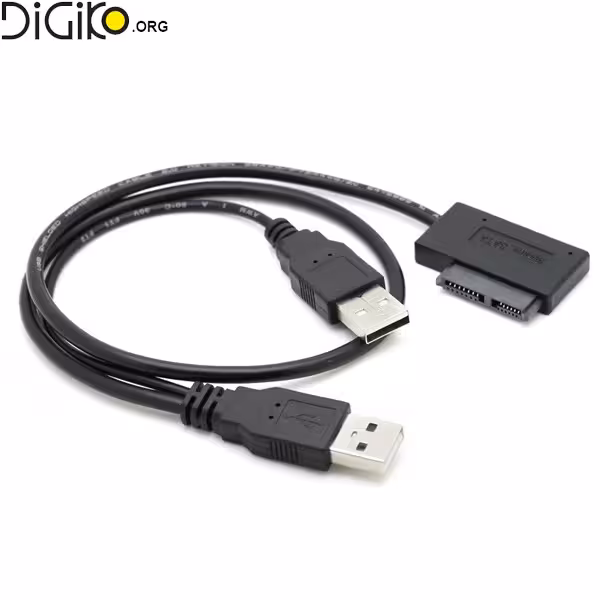 کابل تبدیل USB به MICRO SATA سر کج