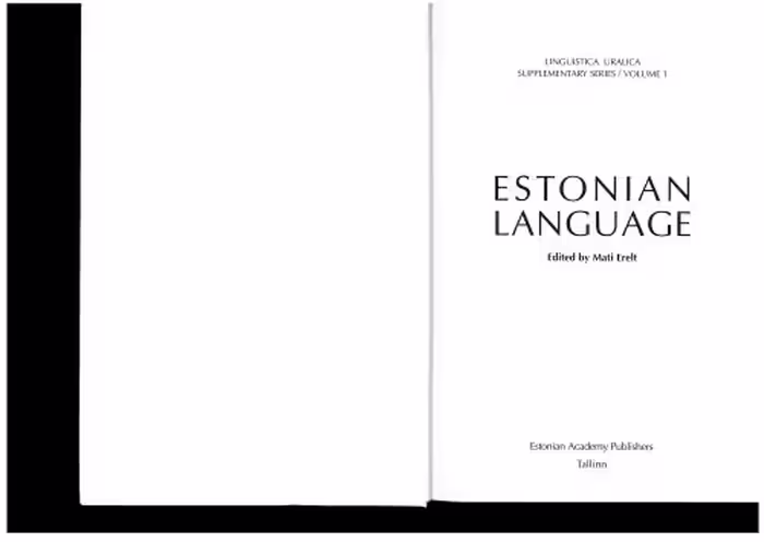 خرید و دانلود نسخه کامل کتاب Estonian language