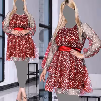 پیراهن مهمانی زنانه آدامسی مدل سلوا