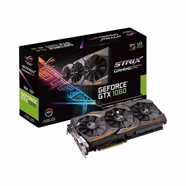 کارت گرافیک ایسوس ASUS 1060 ROG STRIX 6G GDDR5 GAMING استوک