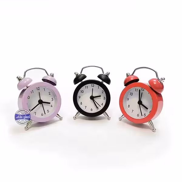 ساعت رومیزی زنگدار فانتزی استیل کوچک در 3 رنگ