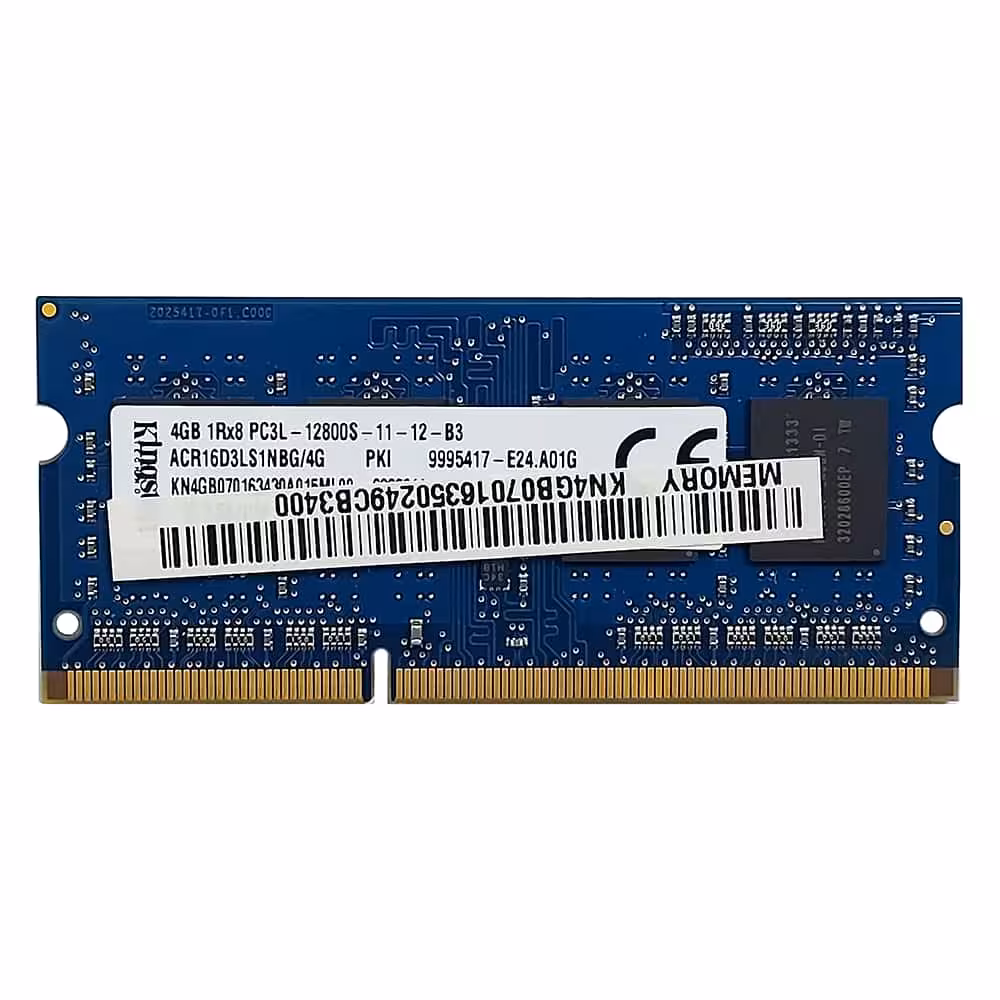 رم لپ تاپ کینگستون 4 گیگابایت DDR3L با فرکانس 1600 مگاهرتز