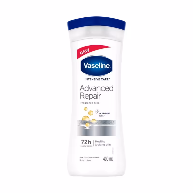 لوسیون بدن ترمیم کننده پوست خشک وازلین 400 میل VASELINE Advanced Repair BODY LOTION