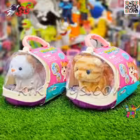 گربه رباتی اسباب بازی راهرو با خانه همراه و قابل حمل PLUSH PET MC1044