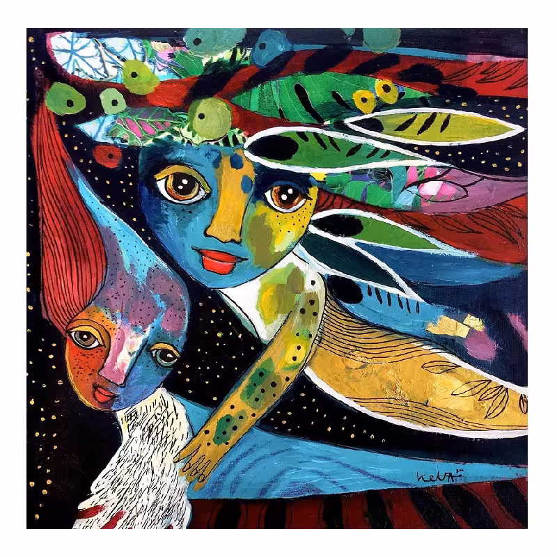 تابلو شاسی مدل نقاشی کد 66 | دنیای قاب