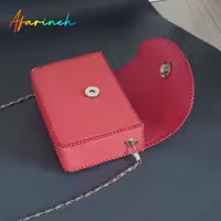 کیف دخترانه چرم طبیعی کیف دوشی دخترانه کیف دستدوزبا چرم طبیعی کیف دخترانه دستدوز چرم آفرینه کیف دوشی چرم
