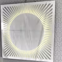 آینه بک لایت سند بلاست مدل D01 سایز قطر 80