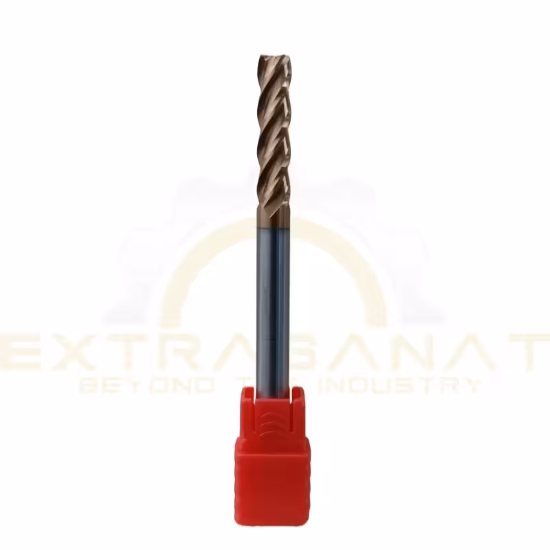 فرز انگشتی الماس 6x6Dx75L-4F HRC55 برند Max Power