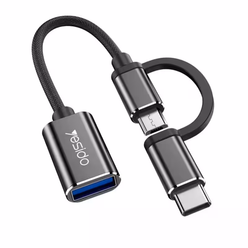مبدل  OTG USB-C به microUSB یسیدو مدل GS02