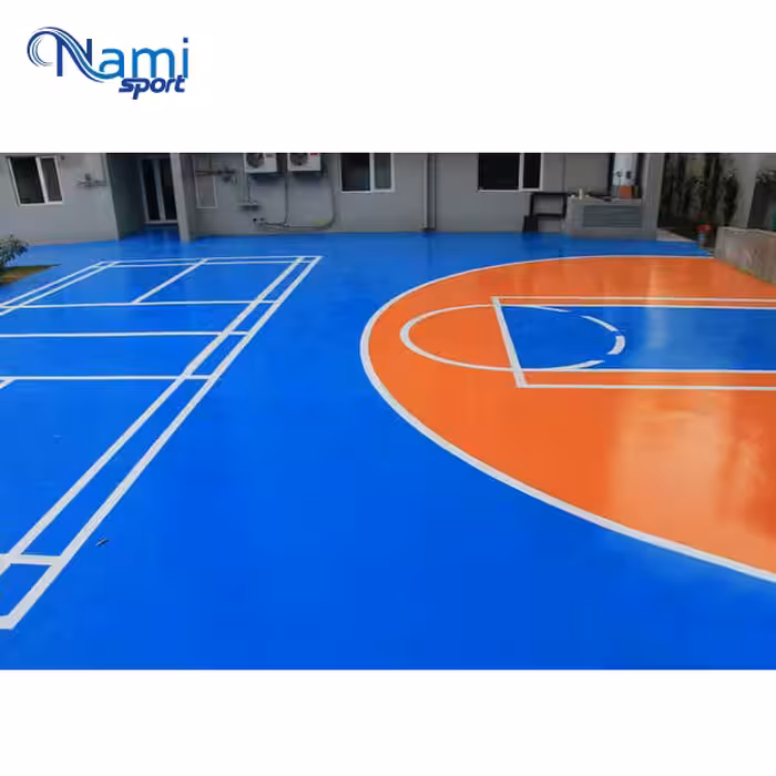 کفپوش بسکتبال 6 میلیمتر فوم دار Basketball floor with 6 mm foam