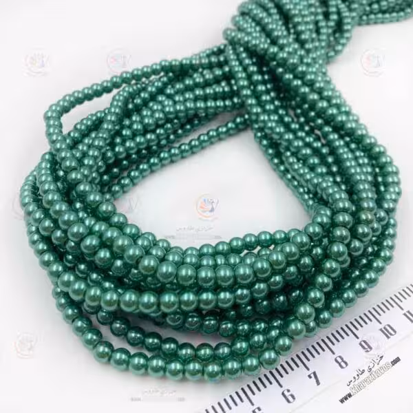 مروارید سنگی ( سبز کد 4 )  سایز 6 **