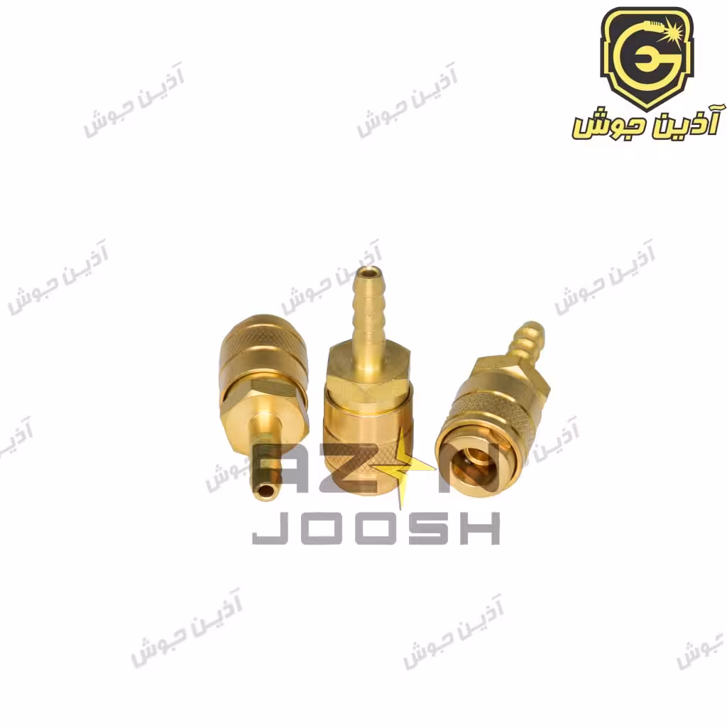 سرشلنگی با کانکتور فشاری طلایی مادگی