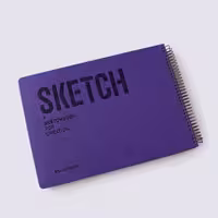 دفتر طراحی آ4 SKETCH بنفش تیره پیل (PILL)