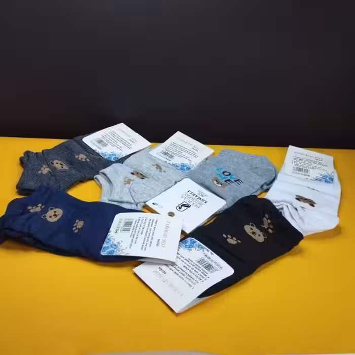 جوراب مچی رنگی بسته 3 عددی جور