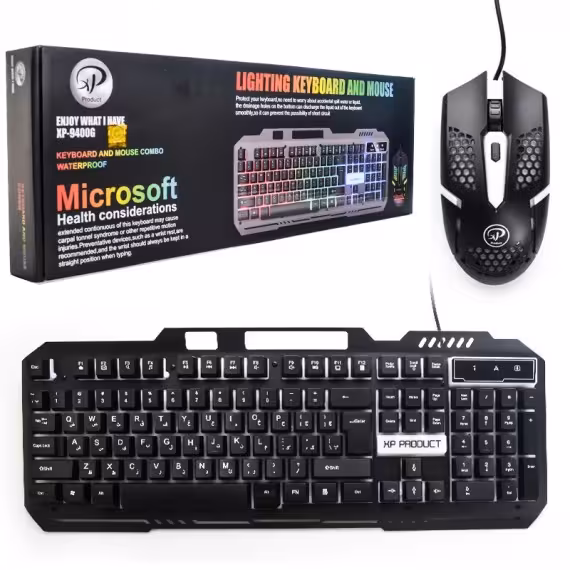 کیبورد موس سیم دار XP-9400 - یاسین کامپیوتر