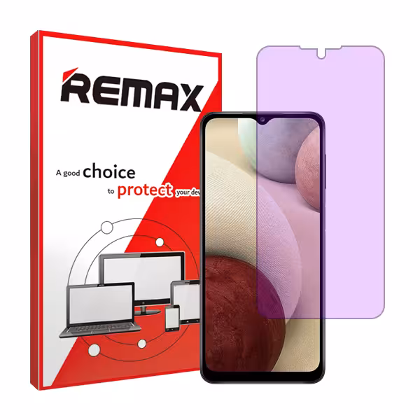 گلس سامسونگ Galaxy A12 مدل آنتی پرپل برند ریمکس کد S