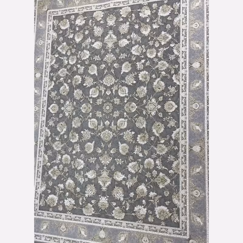 فرش ماشینی 1200شانه طلاکوب  نخ اکریلیک 9متری کاشان