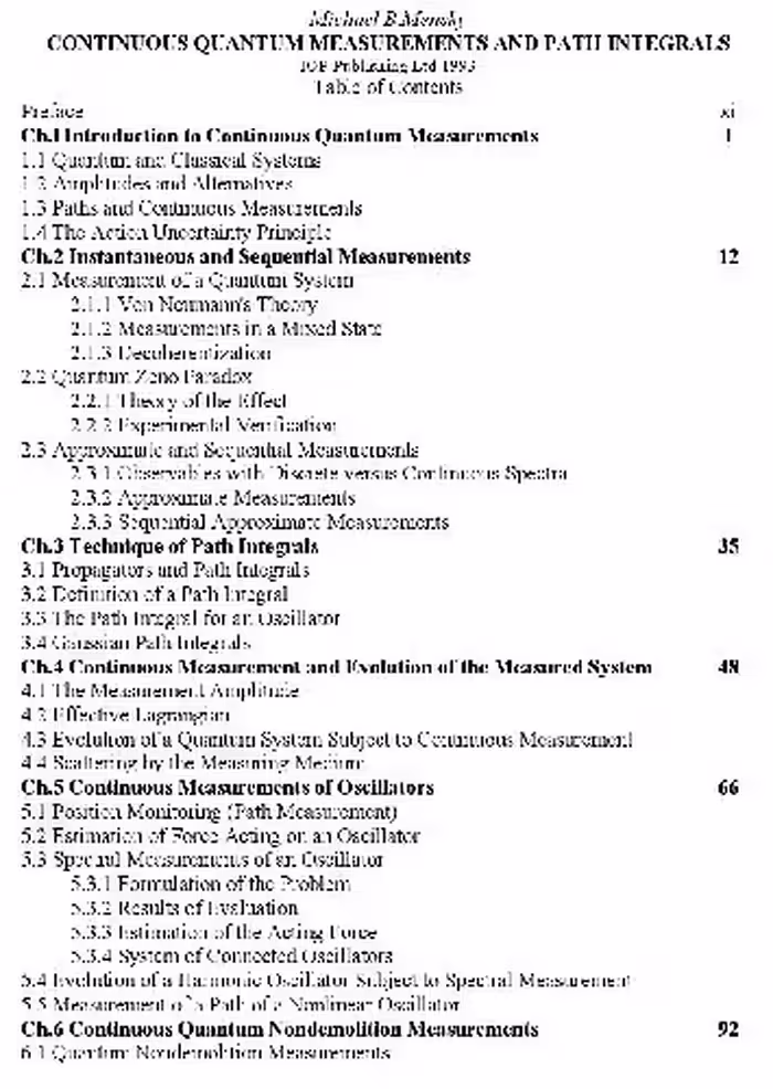 خرید و دانلود نسخه کامل کتاب Continuous quantum measurements and path integrals