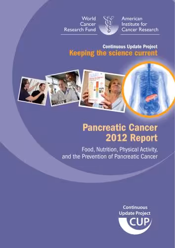خرید و دانلود نسخه کامل کتاب Pancreatic Cancer 2012 Report