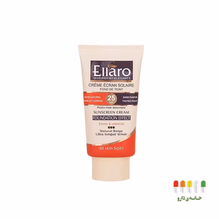 ضدآفتاب بژ طبیعی اس پی اف 25 الارو