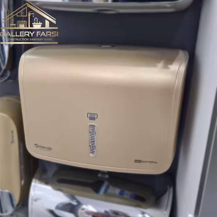 جا دستمال کاغذی ایمن آب مدل ورونا طلایی مات