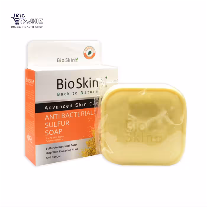 صابون آنتی باکتریال و ضد جوش گوگرد بایو اسکین وزن 100 گرم