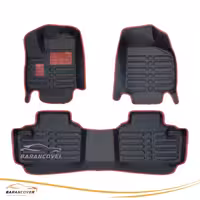 کفپوش کفی پنج بعدی فردا موتور FMC SX5 رنگ مشکی نوار قرمز