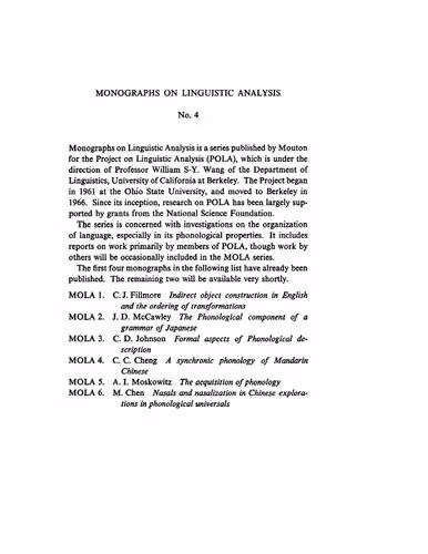 خرید و دانلود نسخه کامل کتاب A Synchronic Phonology of Mandarin Chinese