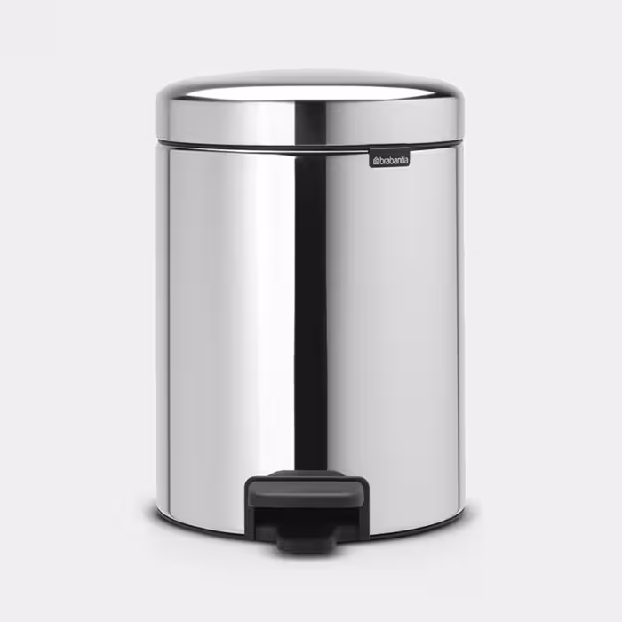 سطل زباله 5 لیتر استیل براق برابانتیا | Brabantia NEWICON PEDAL BIN