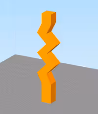 مدل سه بعدی شمع رعد و برق(STL)