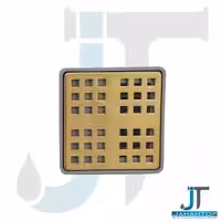 کفشور 10*10 سانت صفحه استیل طلایی میراب