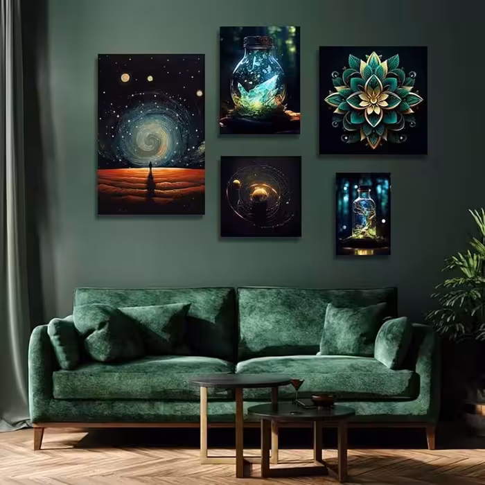 تابلو شاسی 5 تکه طرح ماشین و کره کد 38016