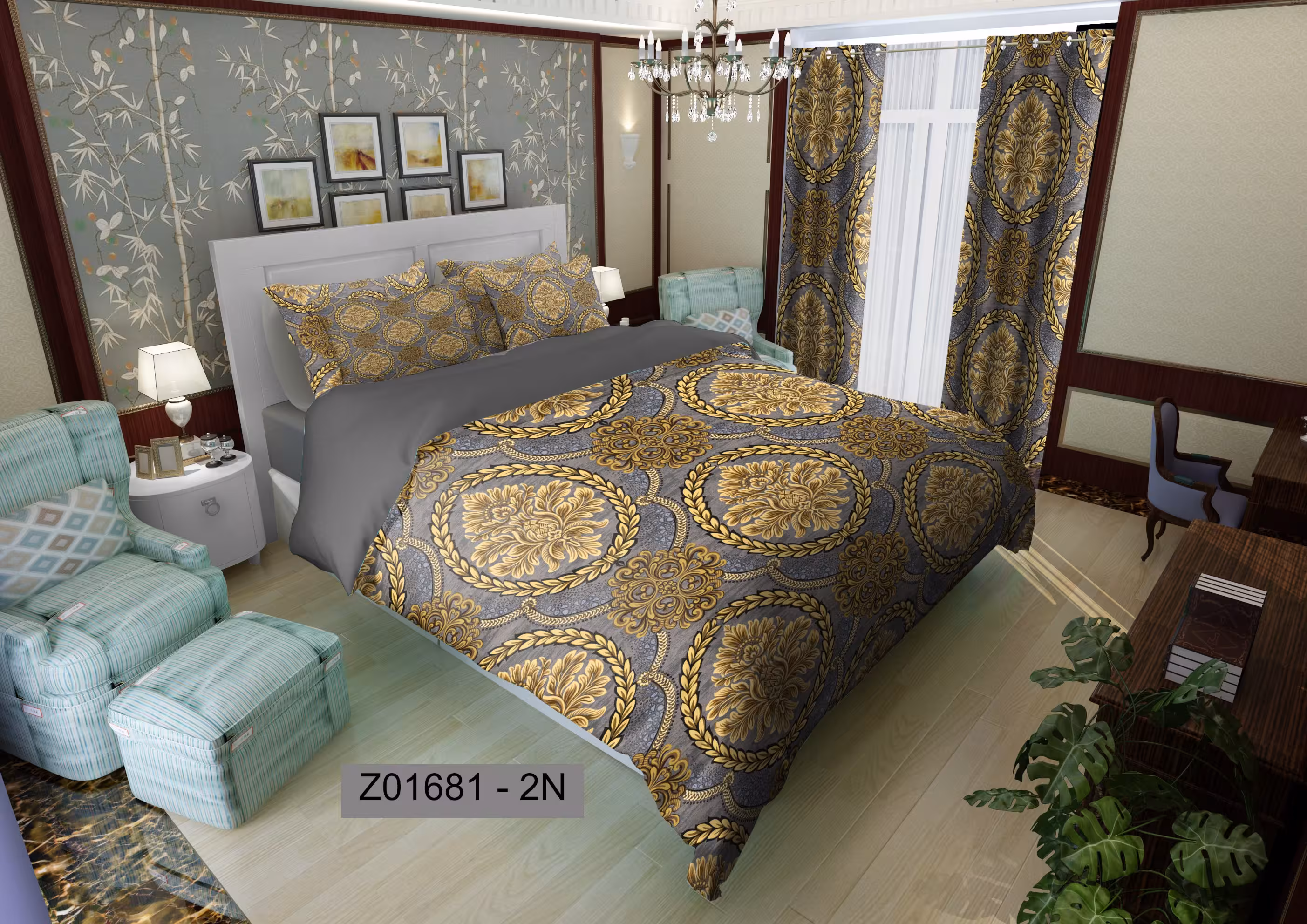 لحاف روتختی تنسل سه بعدی (3D) کالای خواب متین کد 1681