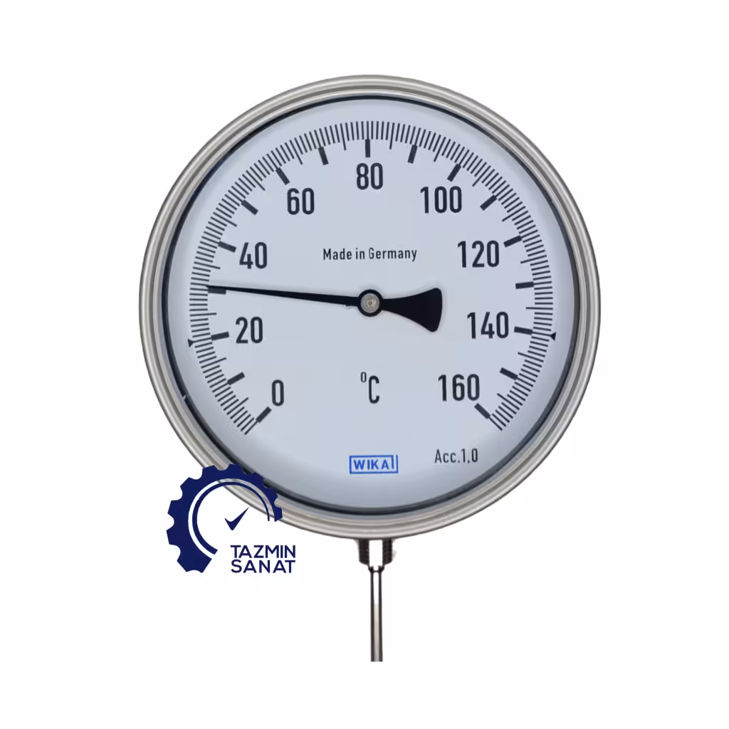 ترمومتر تاشو صفحه 16 سانت دنباله 40 سانت 160 ویکا WIKA