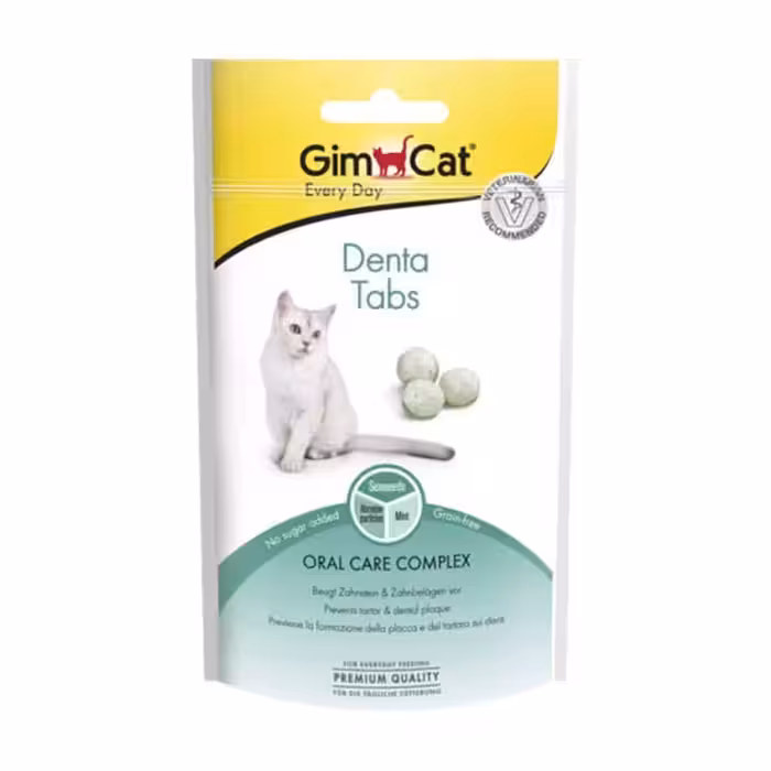 قرص مراقبت دهان و دندان گربه جیم کت (GimCat) مدل Denta Tabs