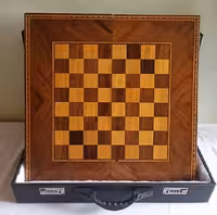 تخته نرد معرق چوبی دور منبت شطرنجی کد 102260