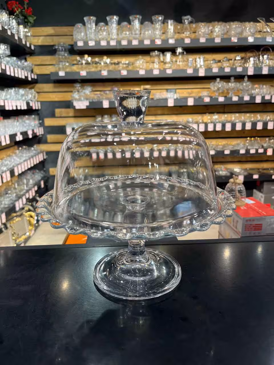 کیک خوری پایه دار فرفری پاشاباغچه درب دار کد 96952