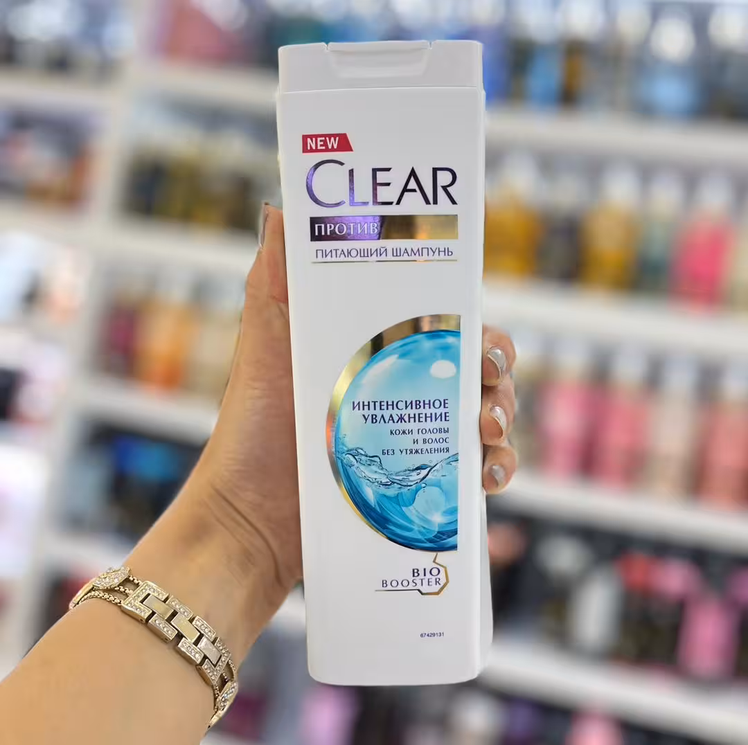 شامپو آبرسان کلیر مدل Intensive Moisture | تغذیه و رطوبت‌رسانی مو خشک-400 م یل