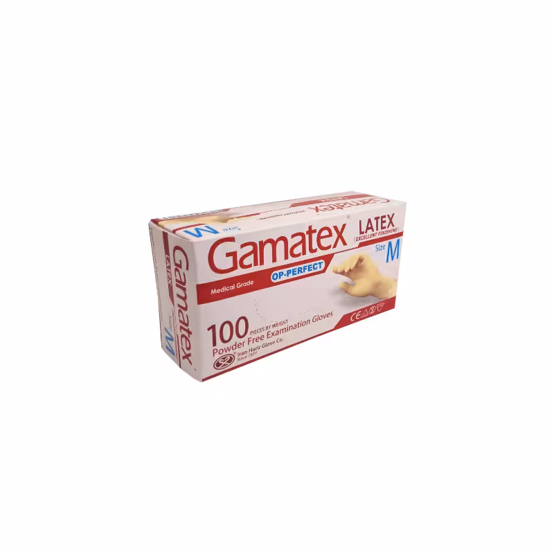 دستکش معاینه لاتکس Gamatex OP-Perfect Excellent