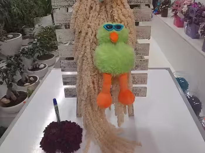 عروسک جوجه باکلاس سبز