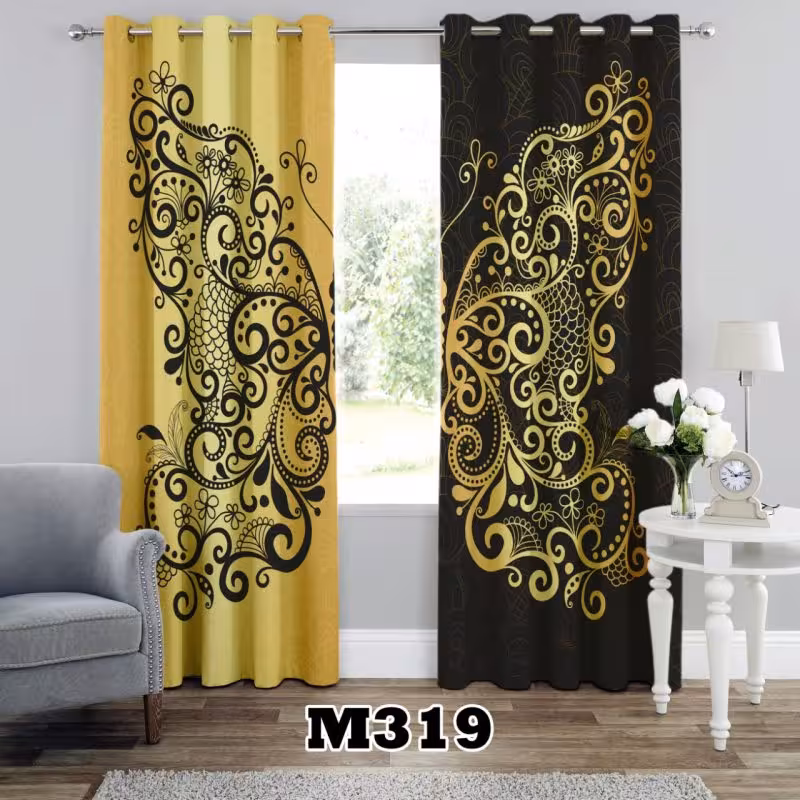 پرده سه بعدی طرح پروانه