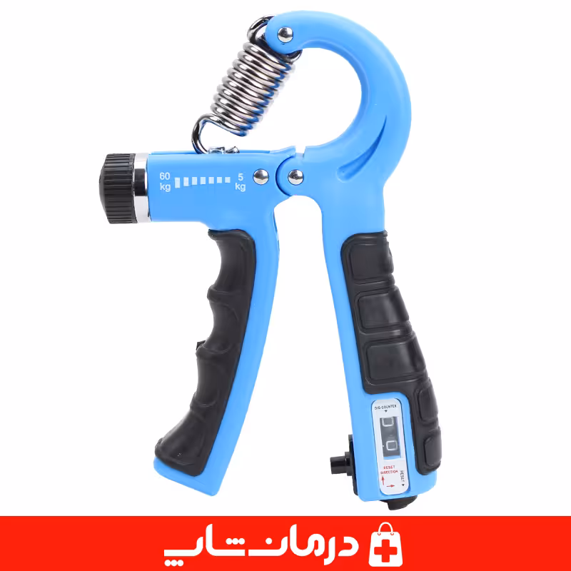 خرید هند گریپ شمارنده دار 60 کیلوگرم فنر تقویت مچ hand grip